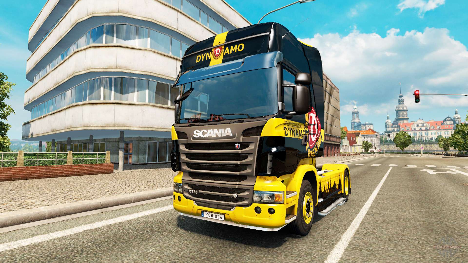 Dynamo Dresden Skin For Scania Truck For Euro Truck - Trailer Truck - HD Wallpaper 