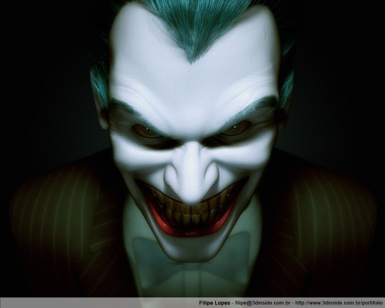 Scary Face Wallpaper - Profile Joker - HD Wallpaper 