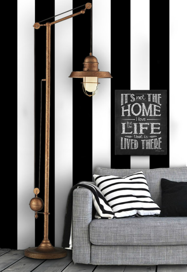 Industrial Wall Stencil Decor - HD Wallpaper 