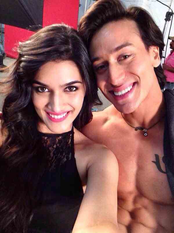 Kriti Sanon And Tiger Shroff - HD Wallpaper 