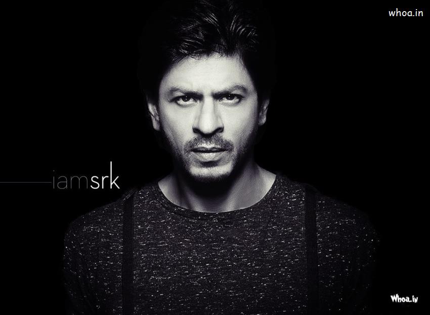 Shah Rukh Khan I Am Srk With Black And White Hd Wallpaper - Portrait Black And White Hd - HD Wallpaper 