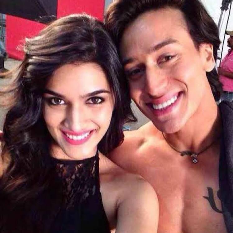 Kriti Sanon With Tiger Shroff - Kriti And Tiger Shroff - HD Wallpaper 