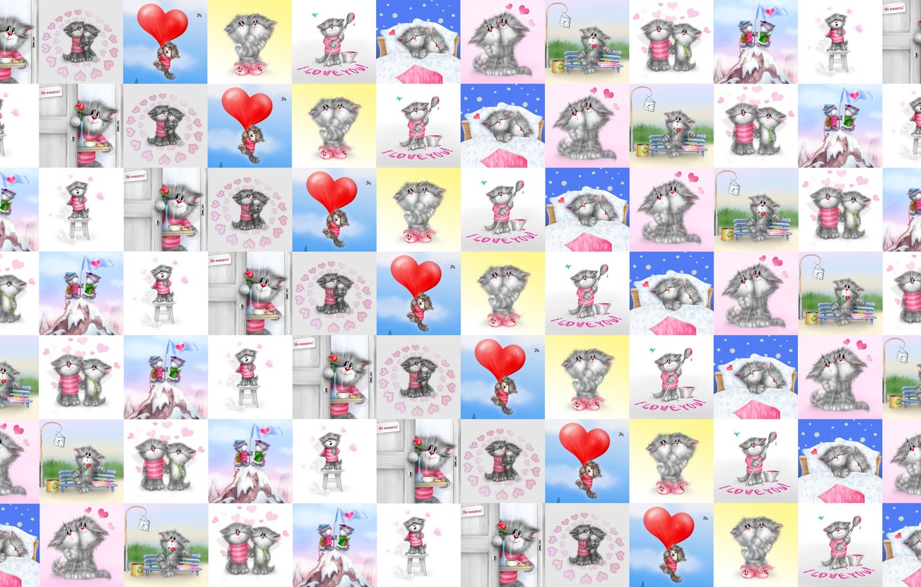 Photo Wallpaper Love, Mood, Heart, Texture, Art, Valentine, - Balloon - HD Wallpaper 