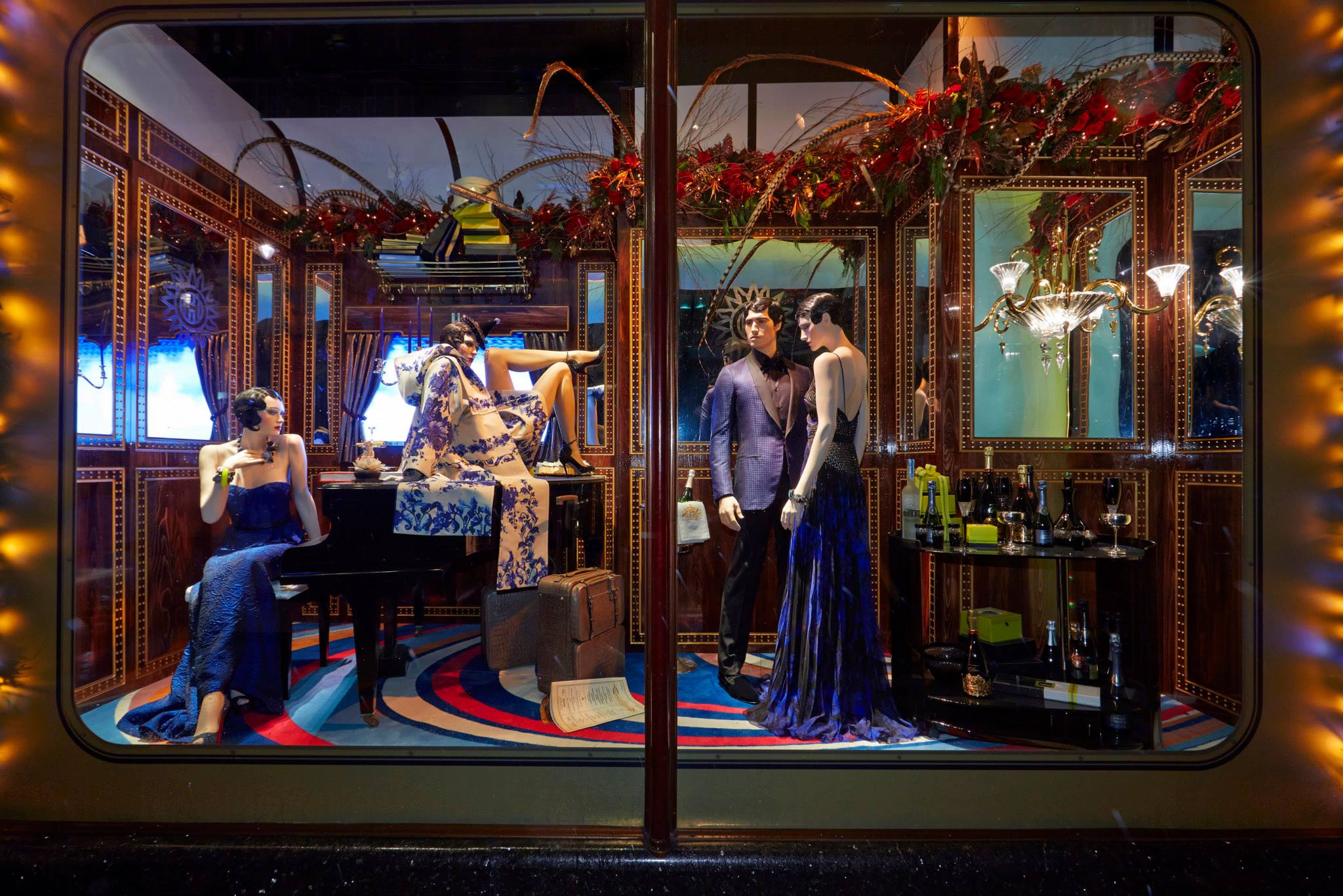 Christmas Window Display Harrods - HD Wallpaper 