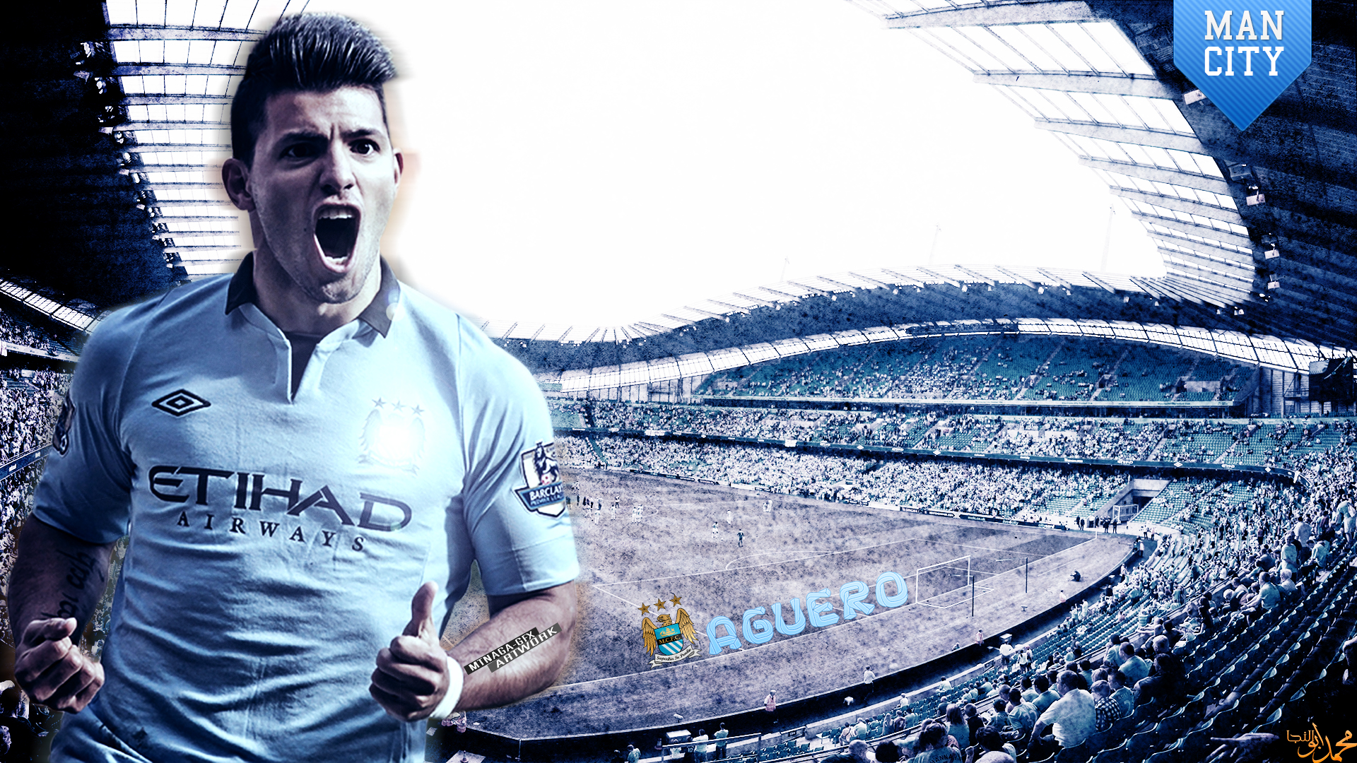 Sergio Aguero - Soccer-specific Stadium - 1920x1080 Wallpaper Sergio Aguero - Soccer-specific Stadium - 1920x1080 Wallpaper
