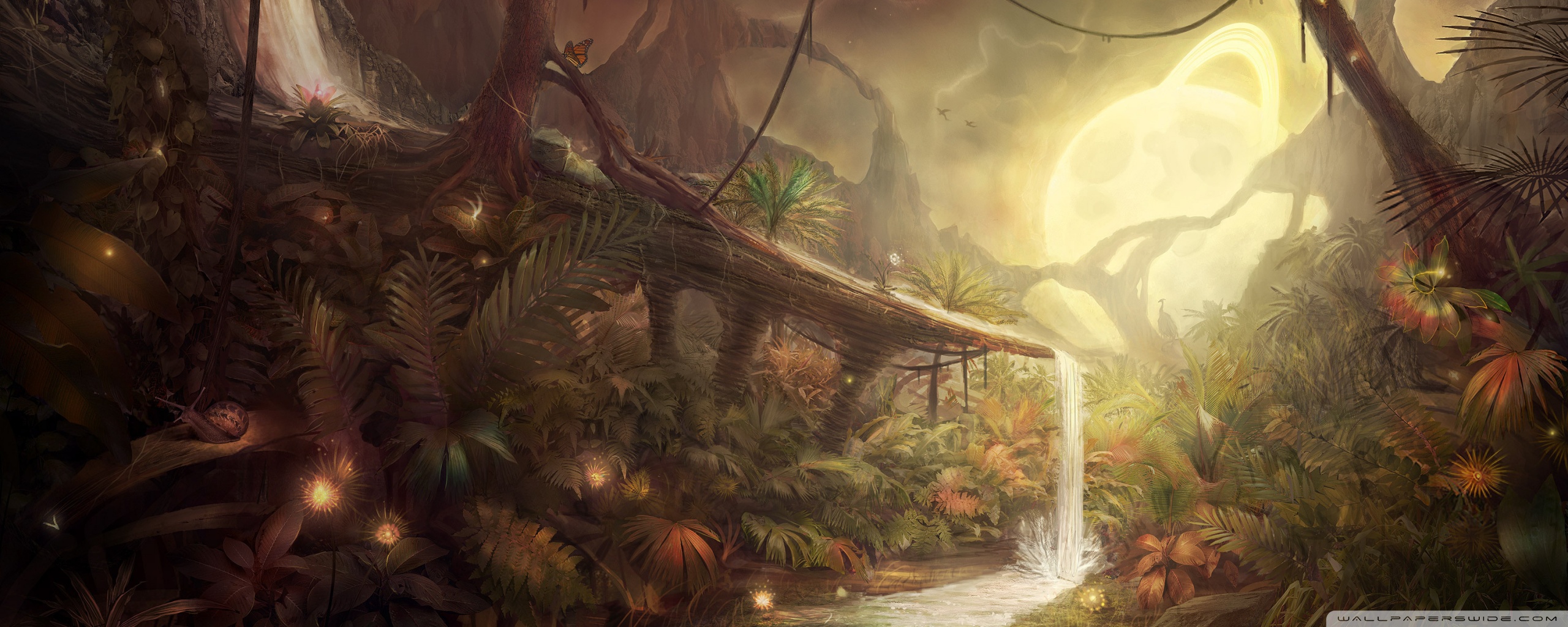 Moon Water Concept Art - HD Wallpaper 