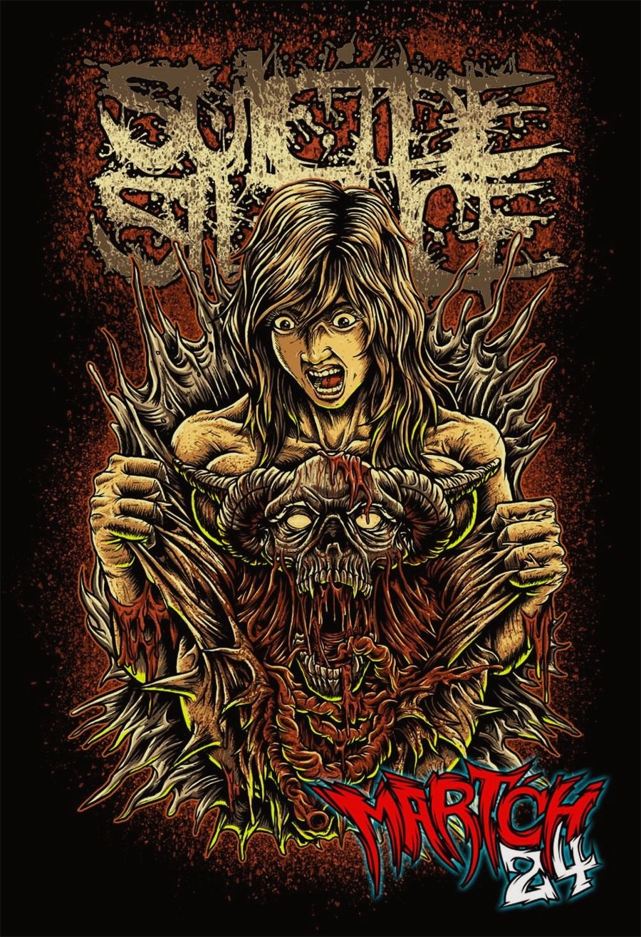 Suicide Silence Wallpaper Background Picserio - Suicide Silence Wallpaper Hd - HD Wallpaper 