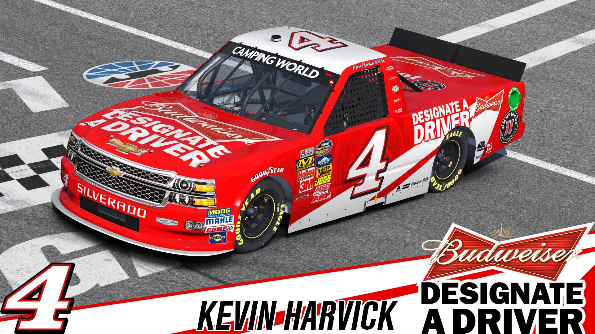 Budweiser Nascar Camping World Chevrolet Silverado - Budweiser - HD Wallpaper 