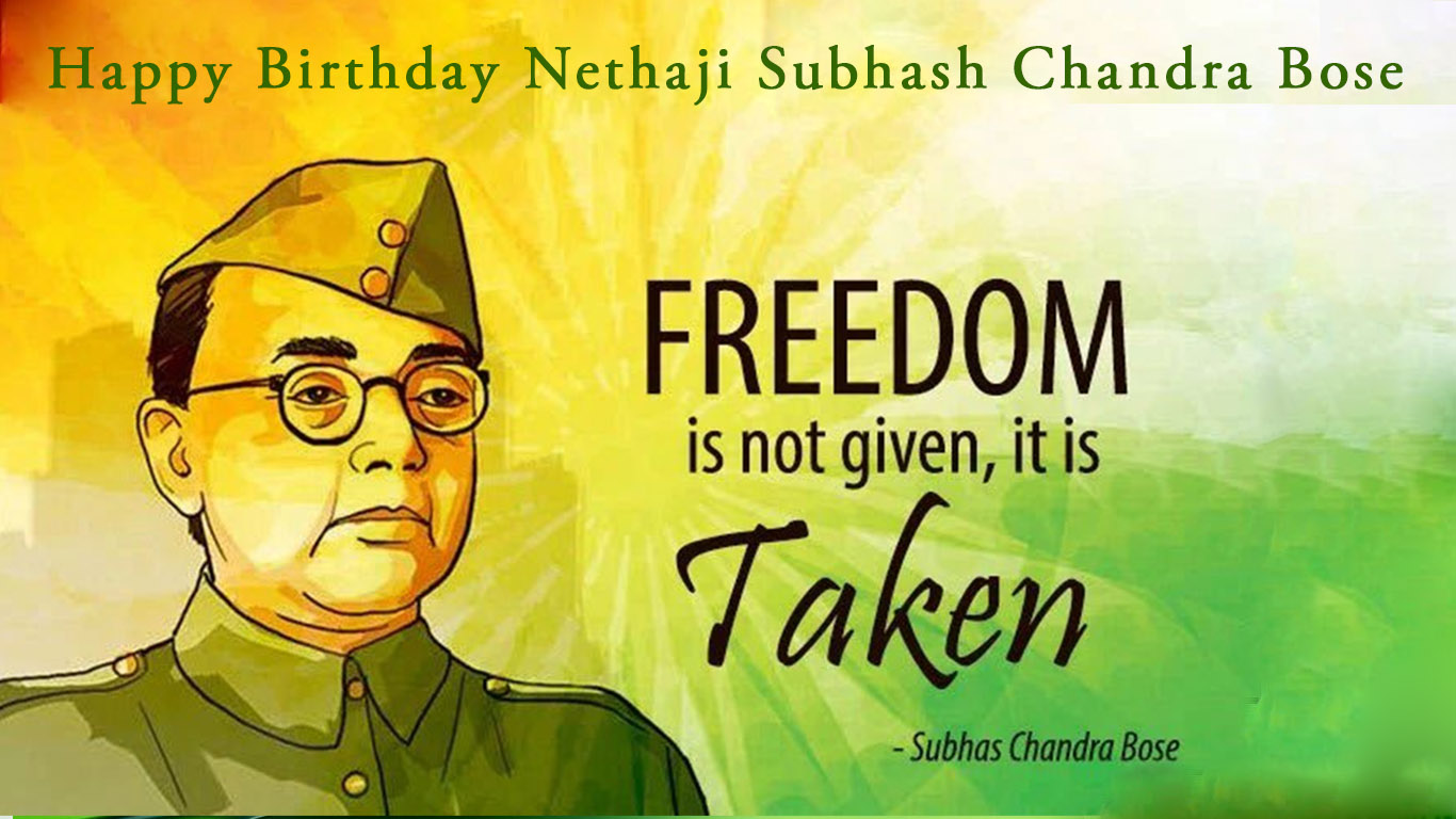 Few Important Lines On Subhash Chandra Bose Happy Birthday - Subhas Chandra Bose Birthday - HD Wallpaper 