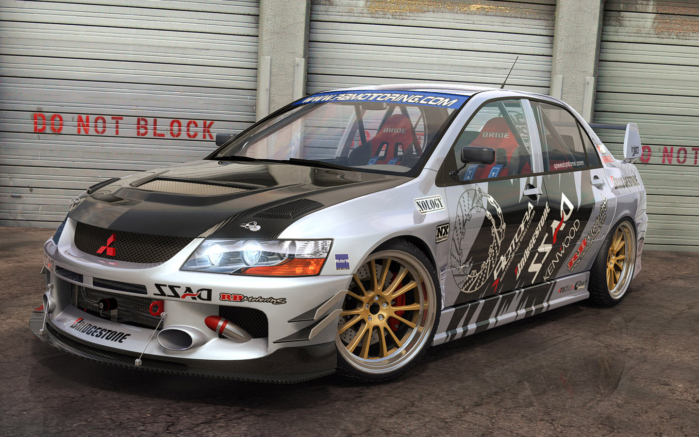 Car Digital Drawing 1440*900 No - Mitsubishi Lancer Evolution Racing - HD Wallpaper 