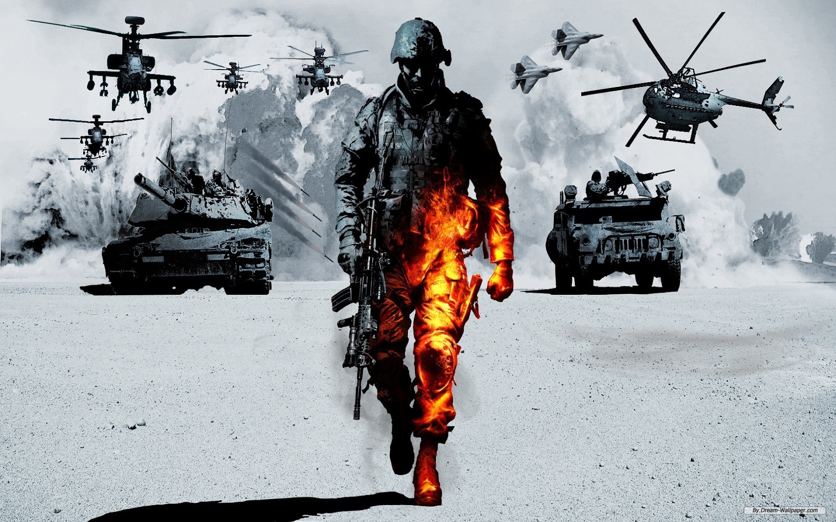 Free Game Wallpaper - Battlefield Bad Company 2 Artwork - HD Wallpaper 