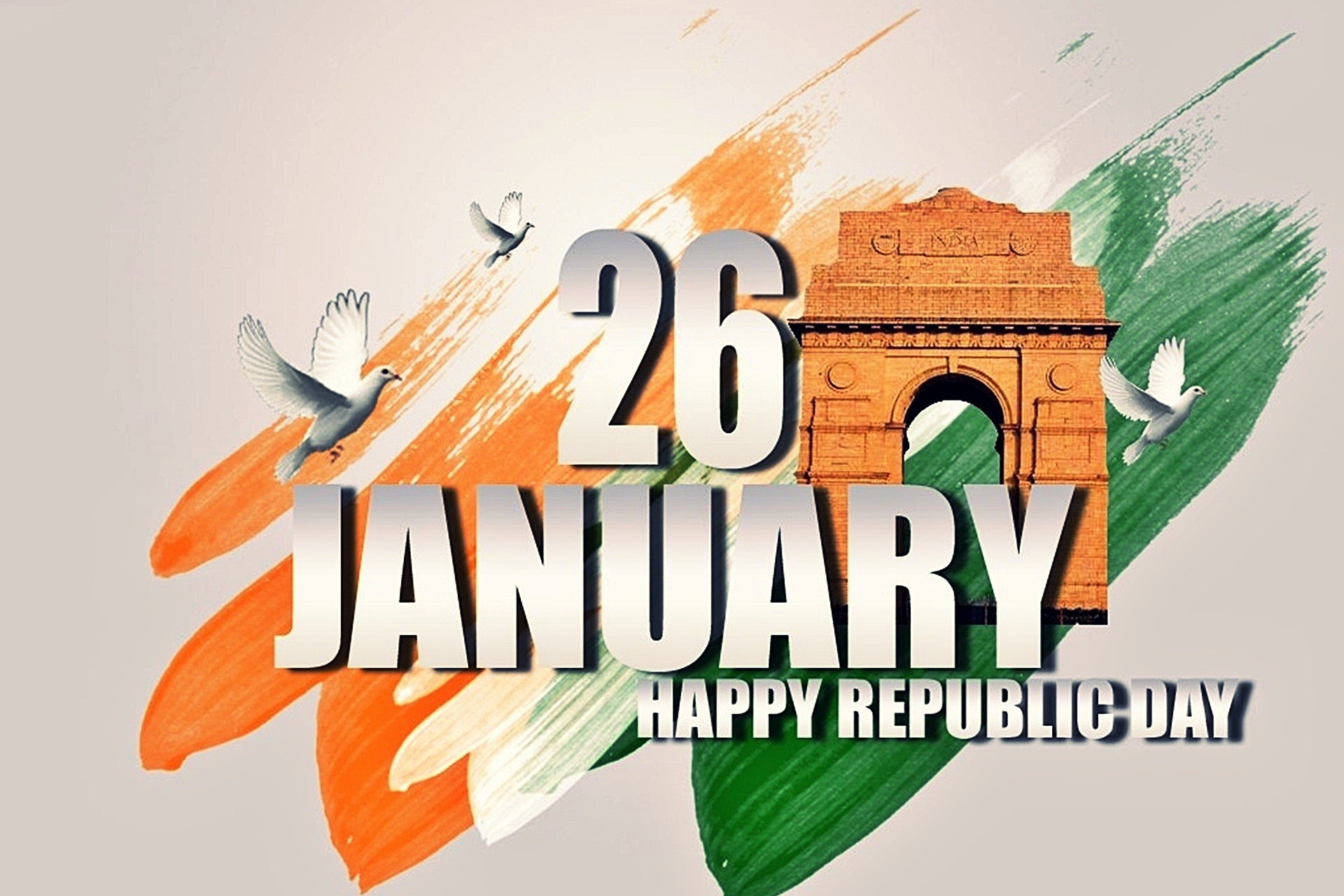 Happy Republic Day 2016 Picutres2 - India Gate - HD Wallpaper 