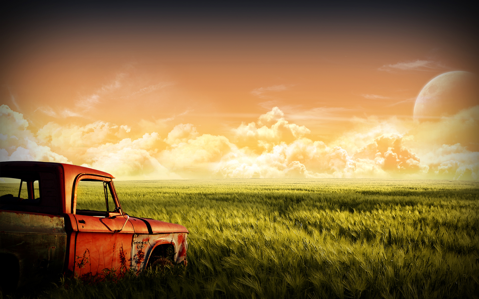 Junk Dodge Cornfield - HD Wallpaper 