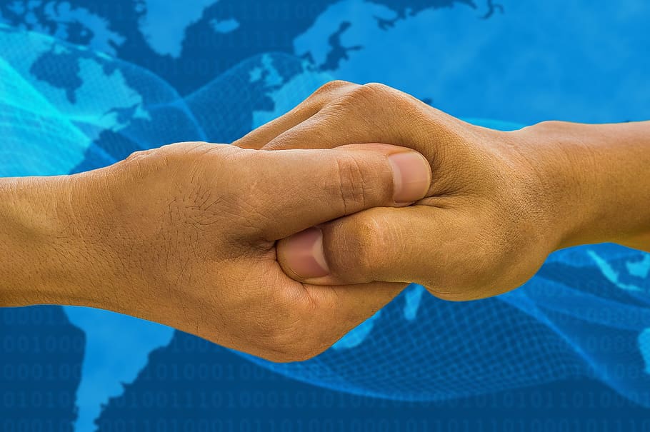 Business, Agreement, Connection, Globalisation, Deal, - World Map - HD Wallpaper 