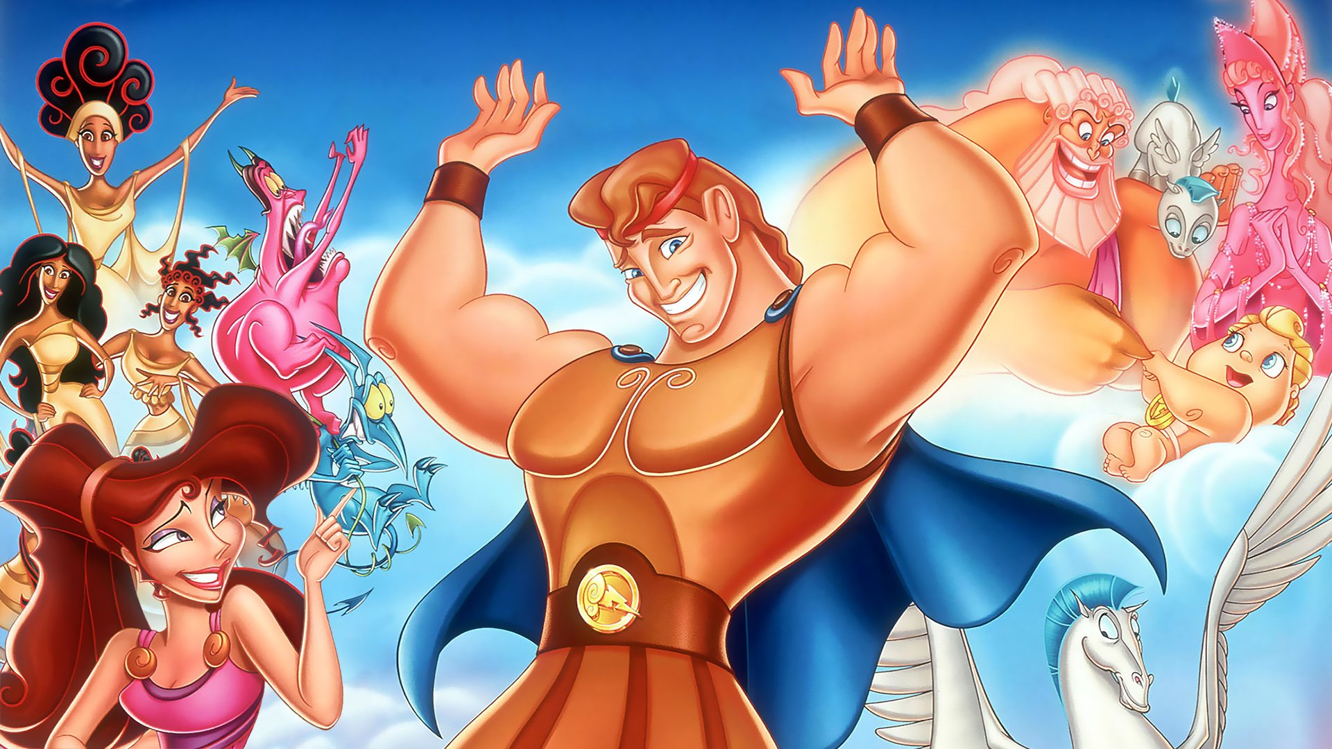 Hercules And Pegasus Disney - HD Wallpaper 