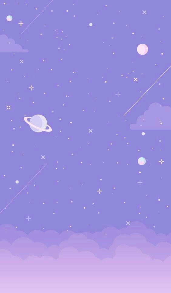 Wallpaper, Purple, And Stars Image - Cute Wallpaper Purple Pastel - HD Wallpaper 