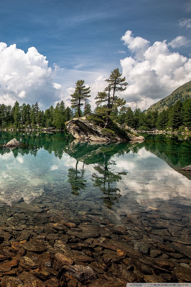 Clear Water In The Mountains - HD Wallpaper 
