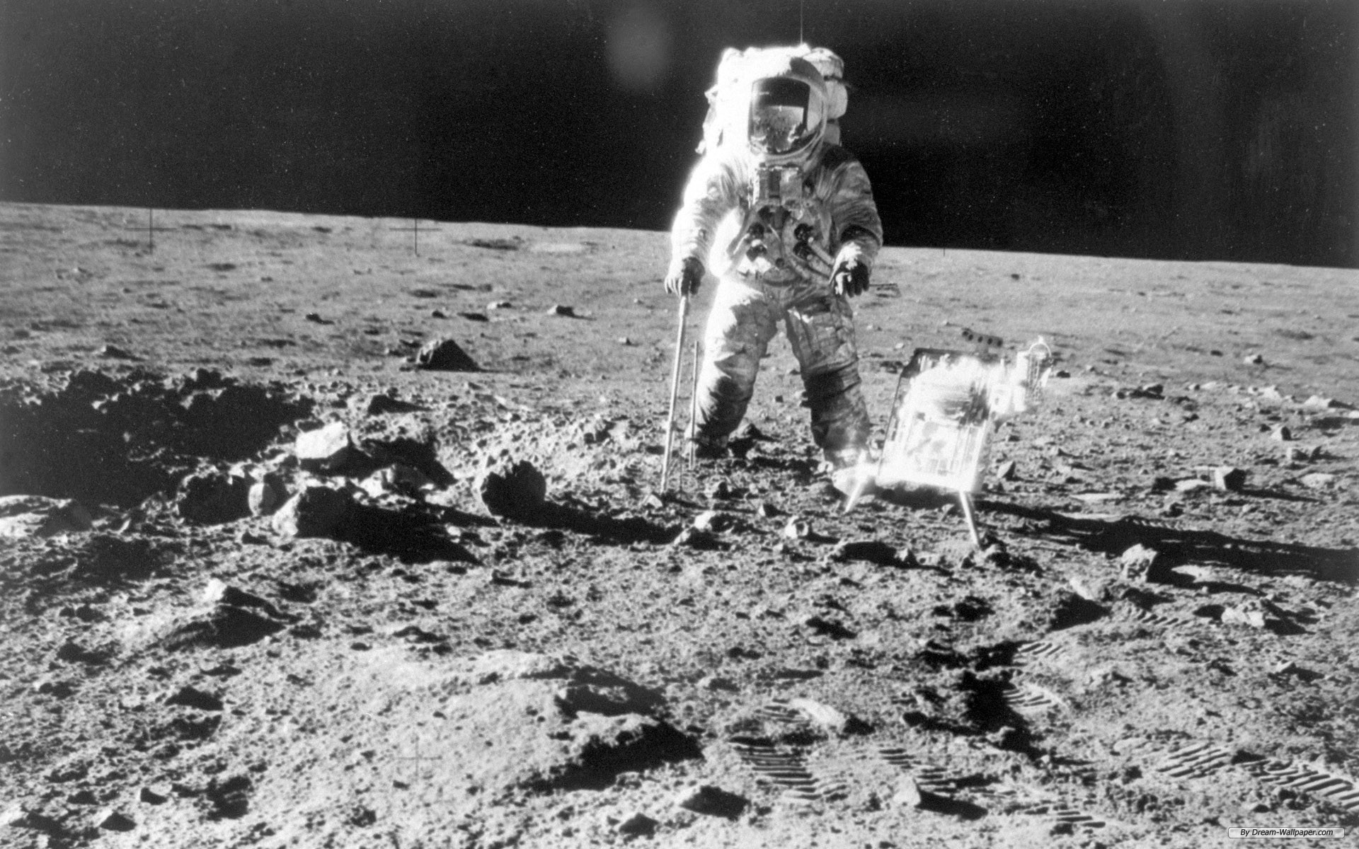 Free Photography Wallpaper - Apollo 12 Photograph As12 497319 - HD Wallpaper 