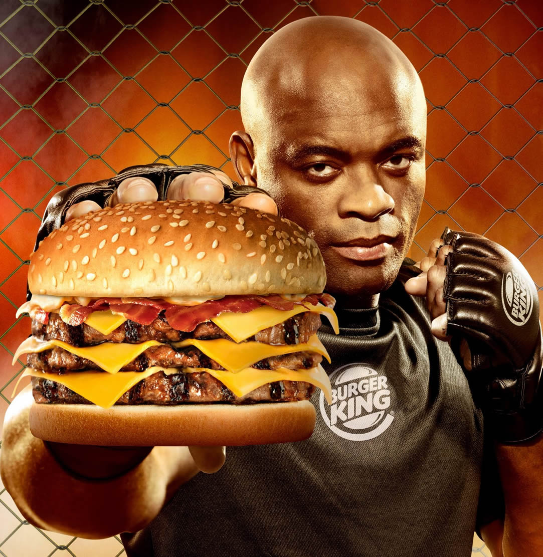 Anderson Silva Burger King Wallpaper - Anderson Silva Burger King - HD Wallpaper 