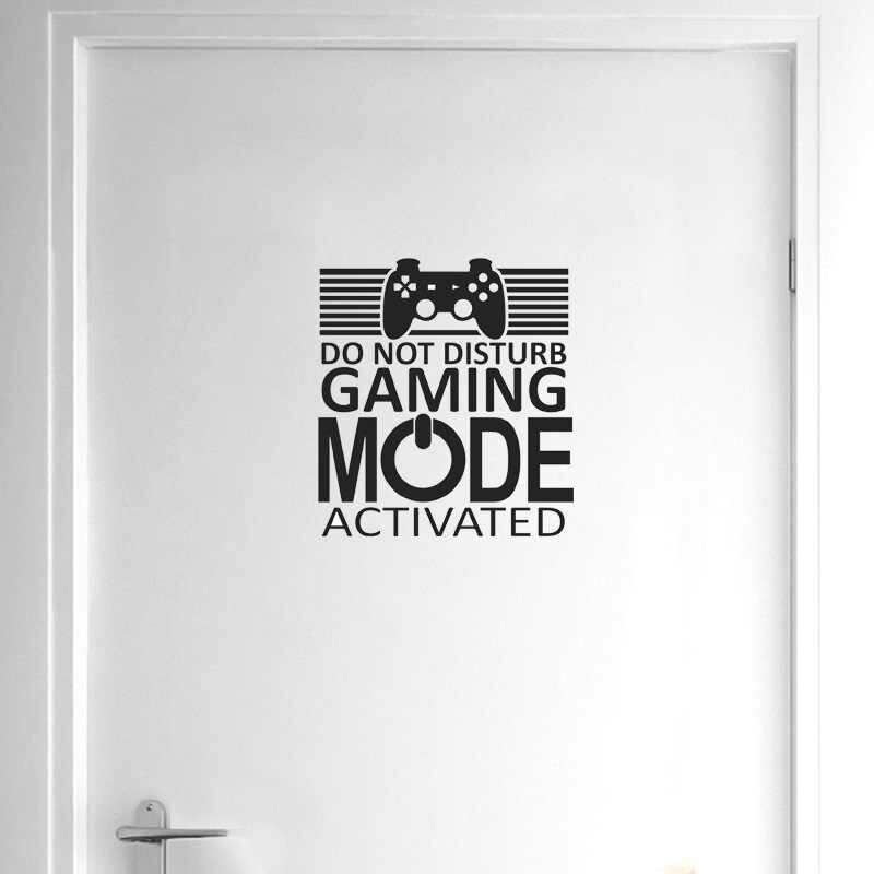 7*25cm Gamer Do Not Disturb Gaming Mode Activated Wall - Wall Decal - HD Wallpaper 