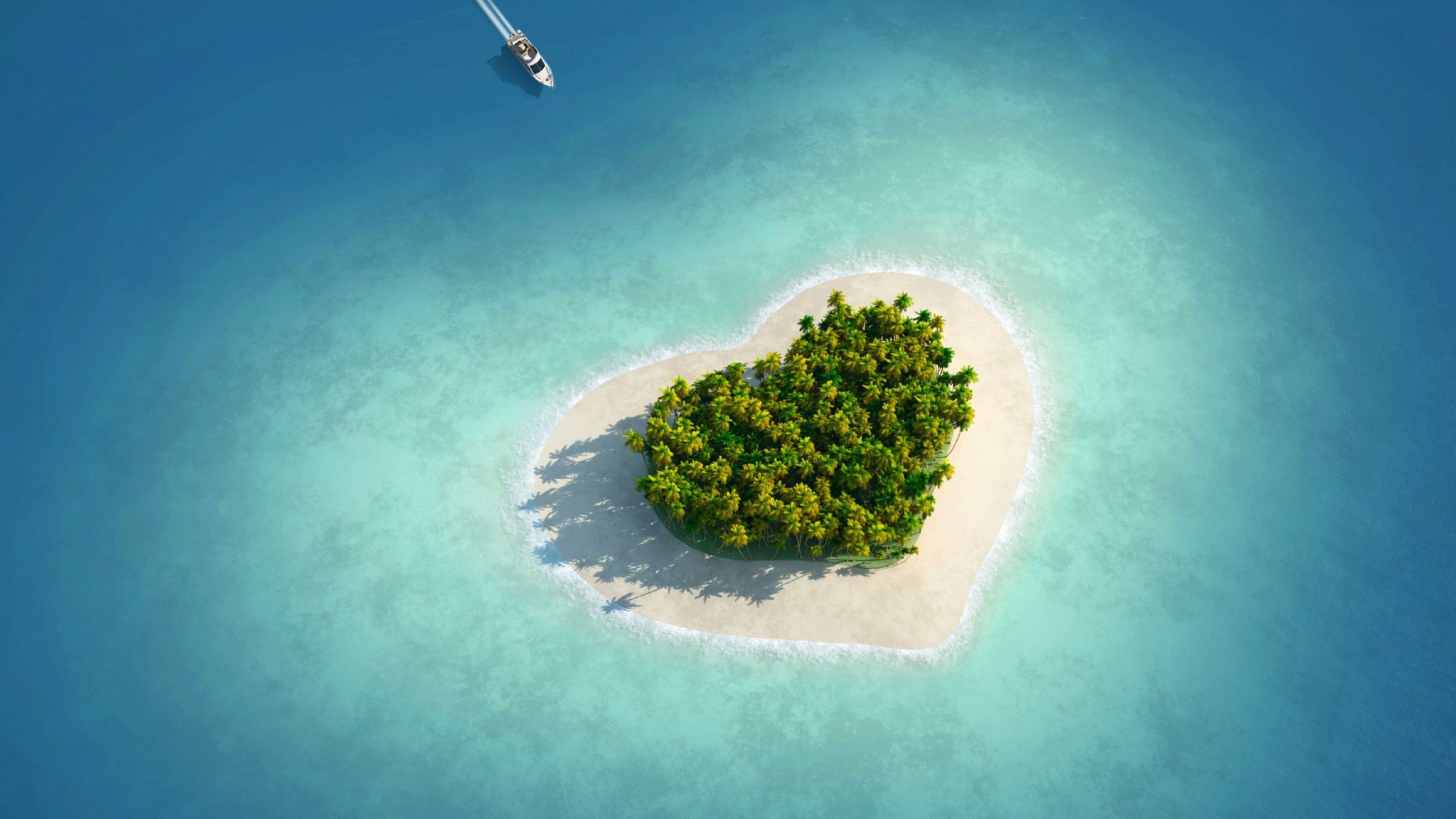 Background Island Of Love - HD Wallpaper 