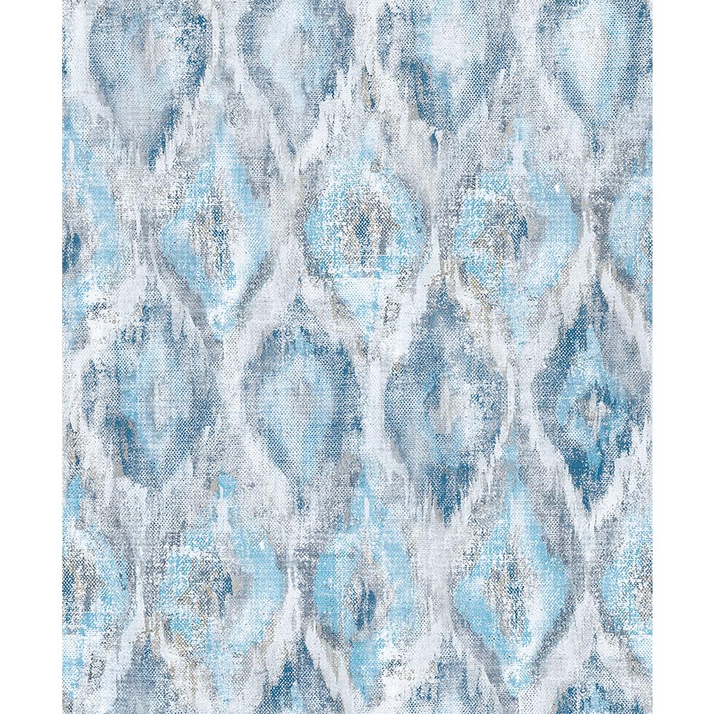 Ikat Blue - HD Wallpaper 