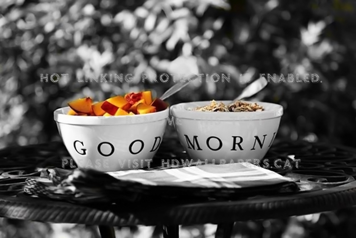Healthy Breakfast Good Morning Outdoor Cups - Wallpaper - HD Wallpaper 