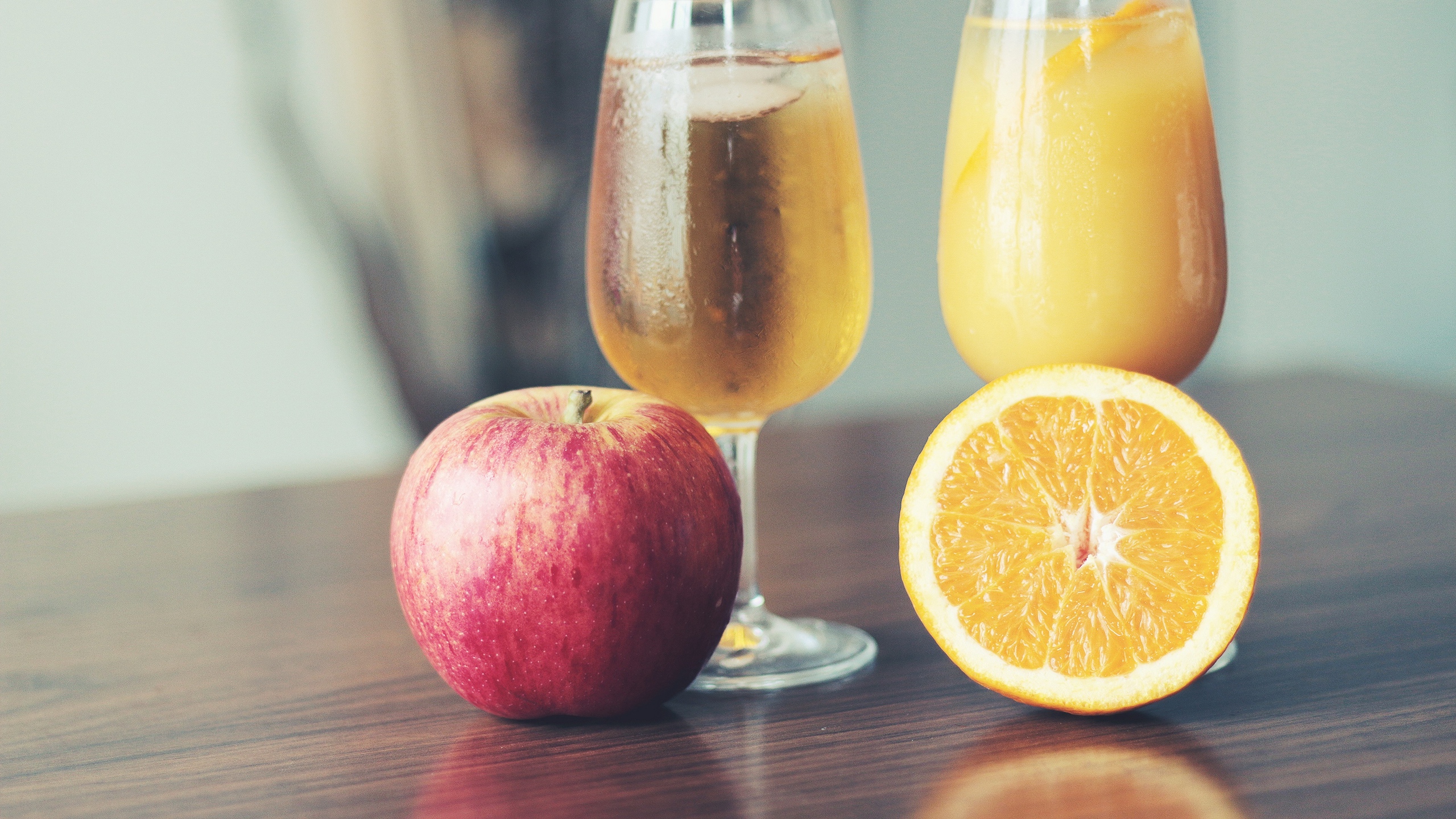 Wallpaper Fresh, Juice, Fruit, Apple, Orange - You Eat And Drink In Summer - HD Wallpaper 