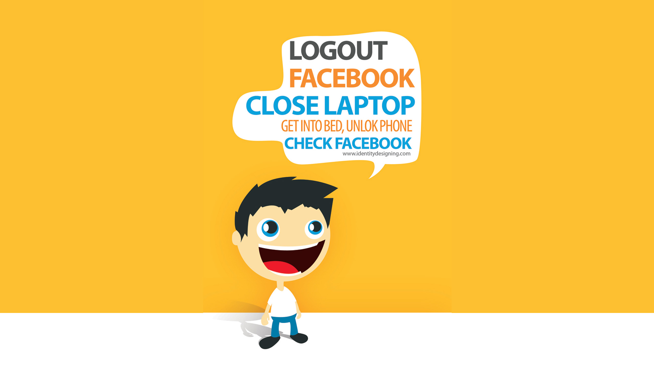 Log Out Facebook Desktop Pc And Mac Wallpaper - Cartoon - HD Wallpaper 