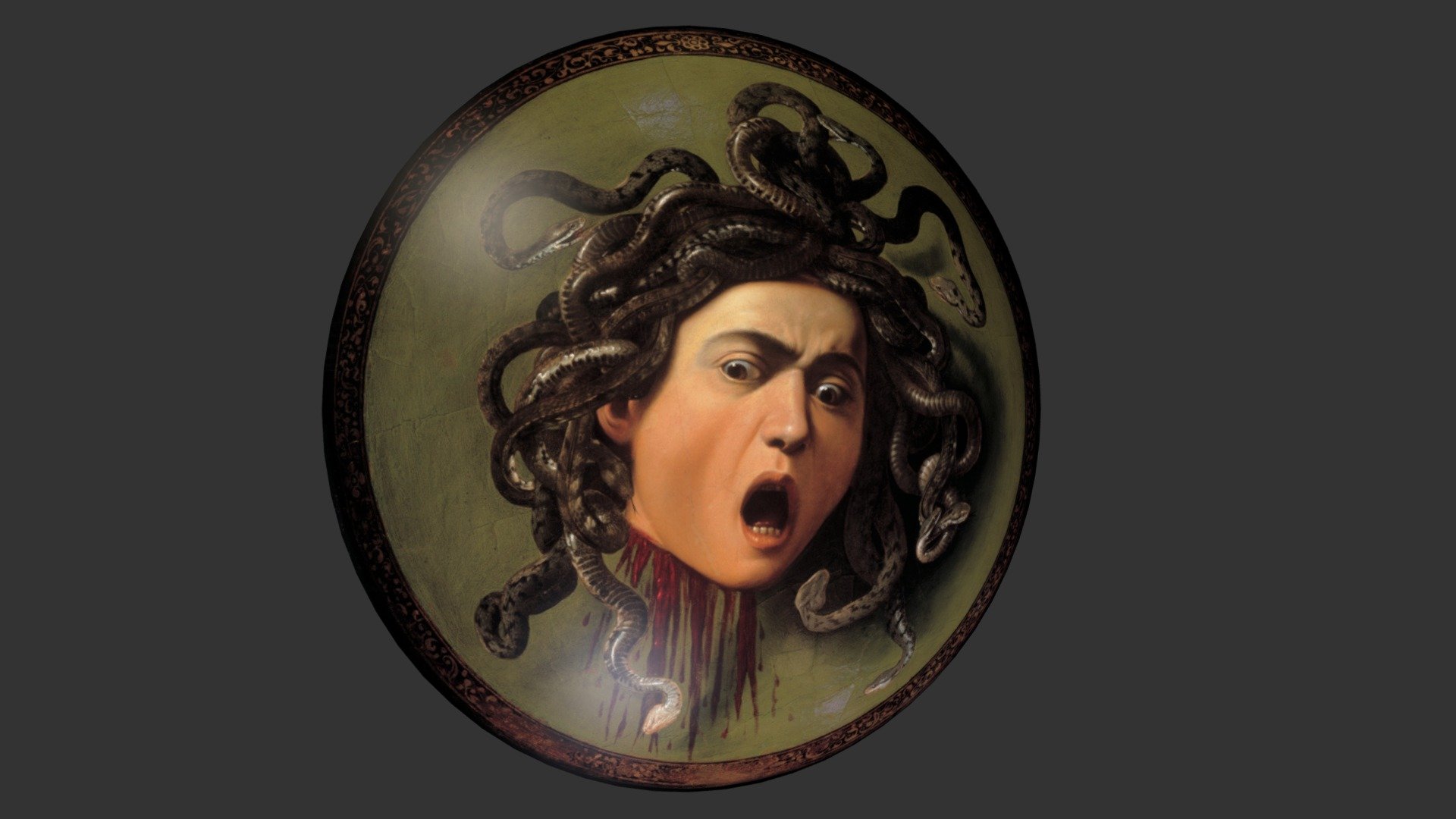 Medusa Caravaggio - HD Wallpaper 