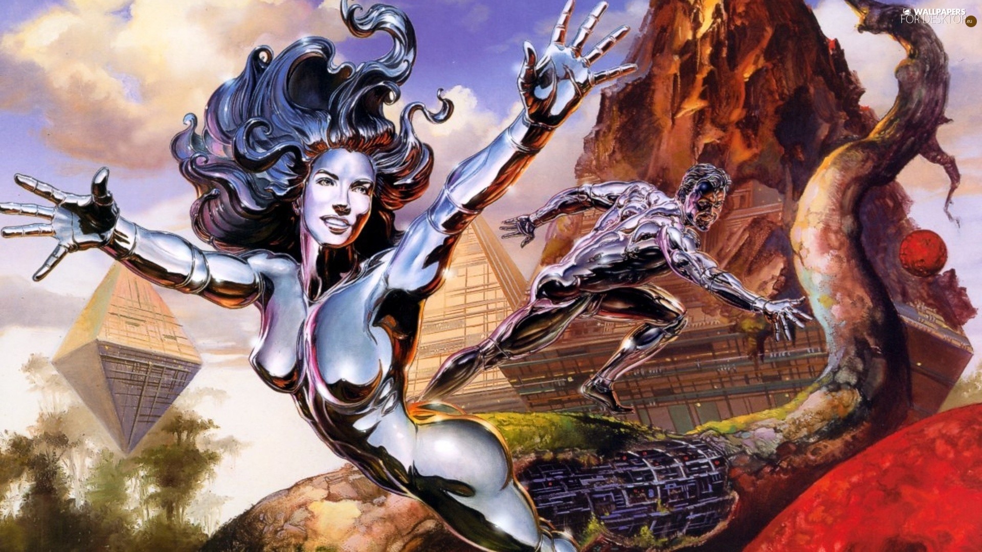 Steam, Boris Vallejo, Glass 
 Data Src Boris Vallejo - Boris Vallejo Calendar 2001 - HD Wallpaper 