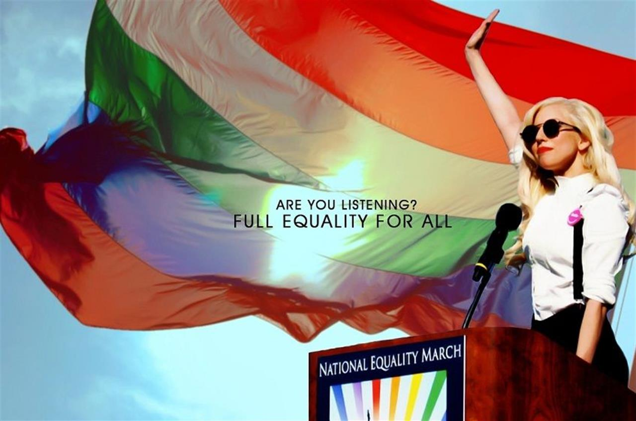 Lady Gaga Supports Lgbt - HD Wallpaper 
