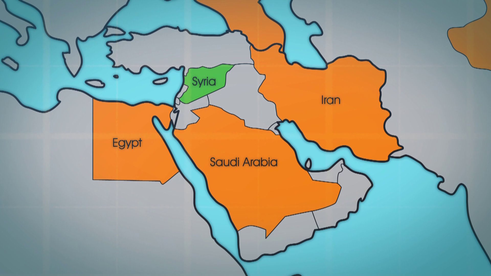 Syria Egypt Map - HD Wallpaper 