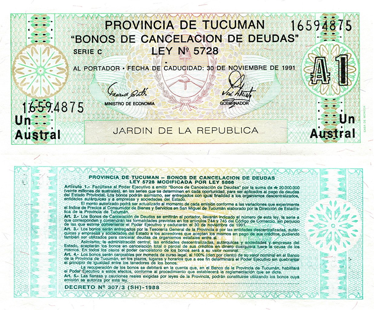 Tucuman 1 Austral 1991 - HD Wallpaper 