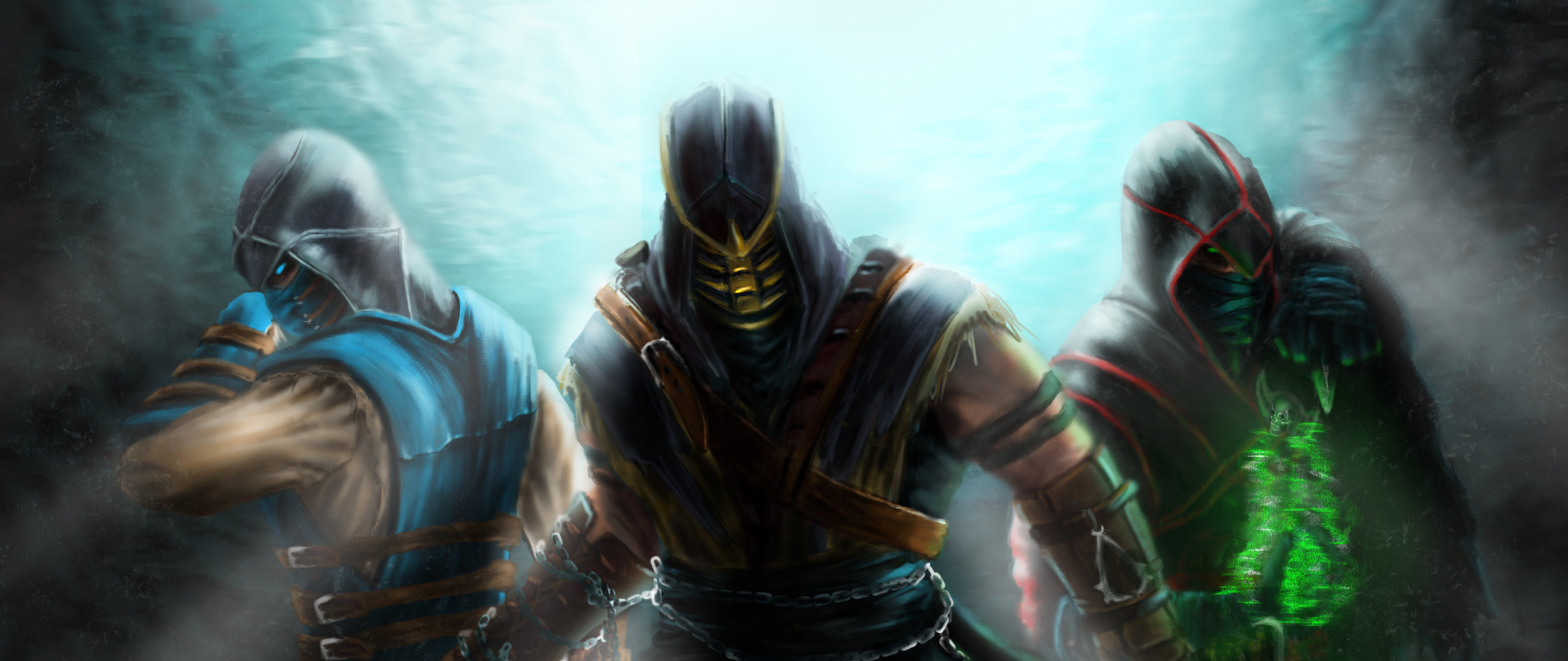 Preview Wallpaper Mortal Kombat, Scorpion, Sub Zero, - Mortal Kombat Assassins - HD Wallpaper 