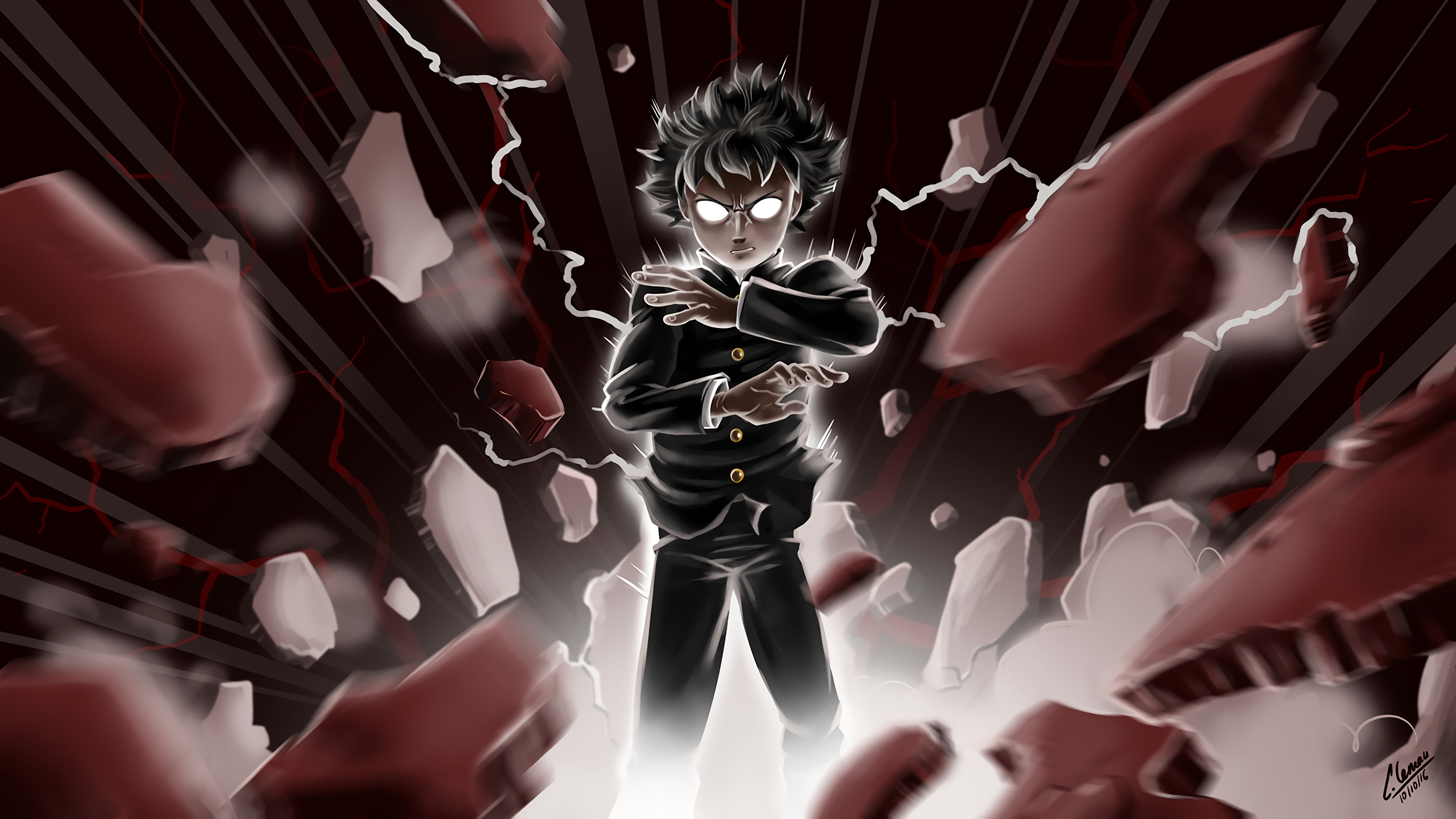 Best Mob Psycho 100 Background Id - Shigeo Kageyama Full Body - HD Wallpaper 