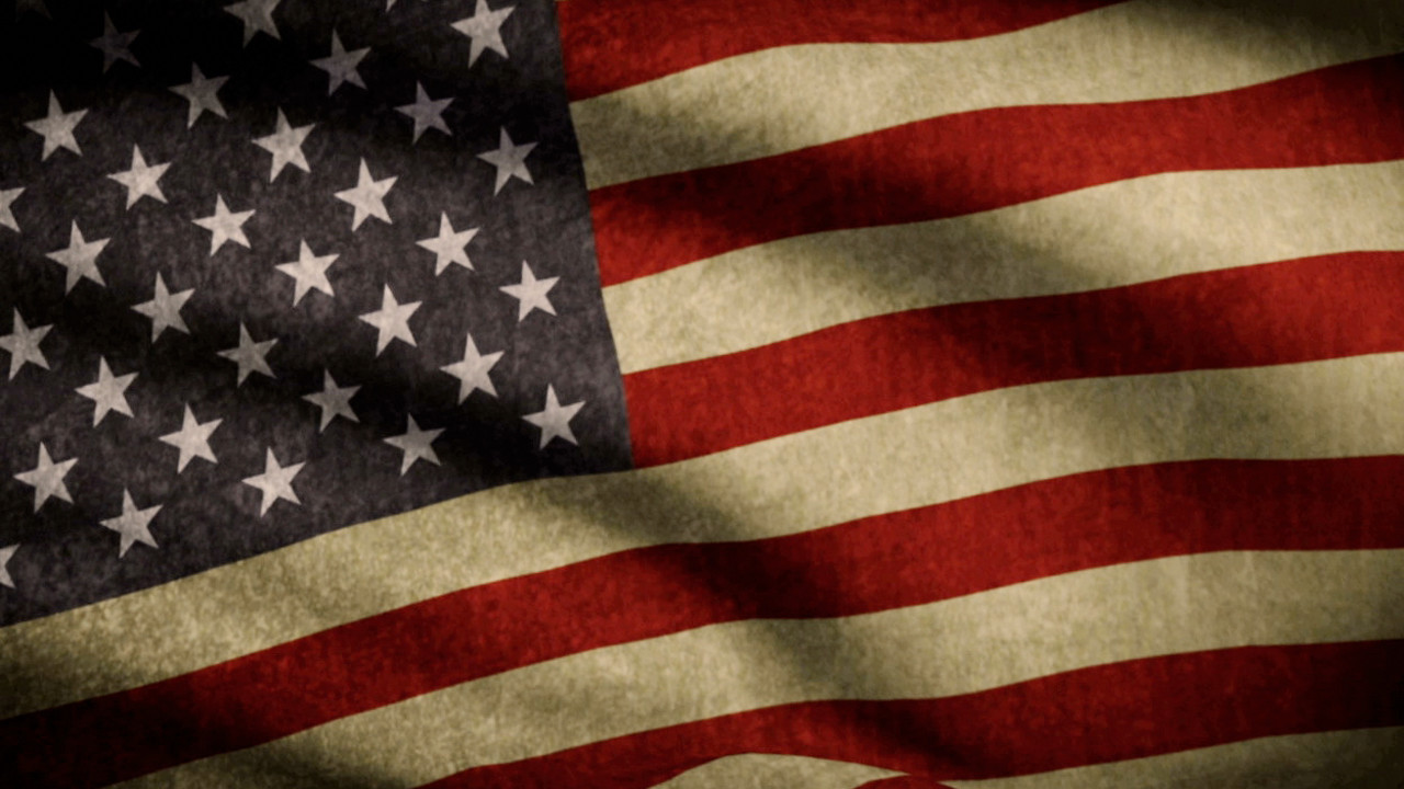 Rustic American Flag Waving - HD Wallpaper 