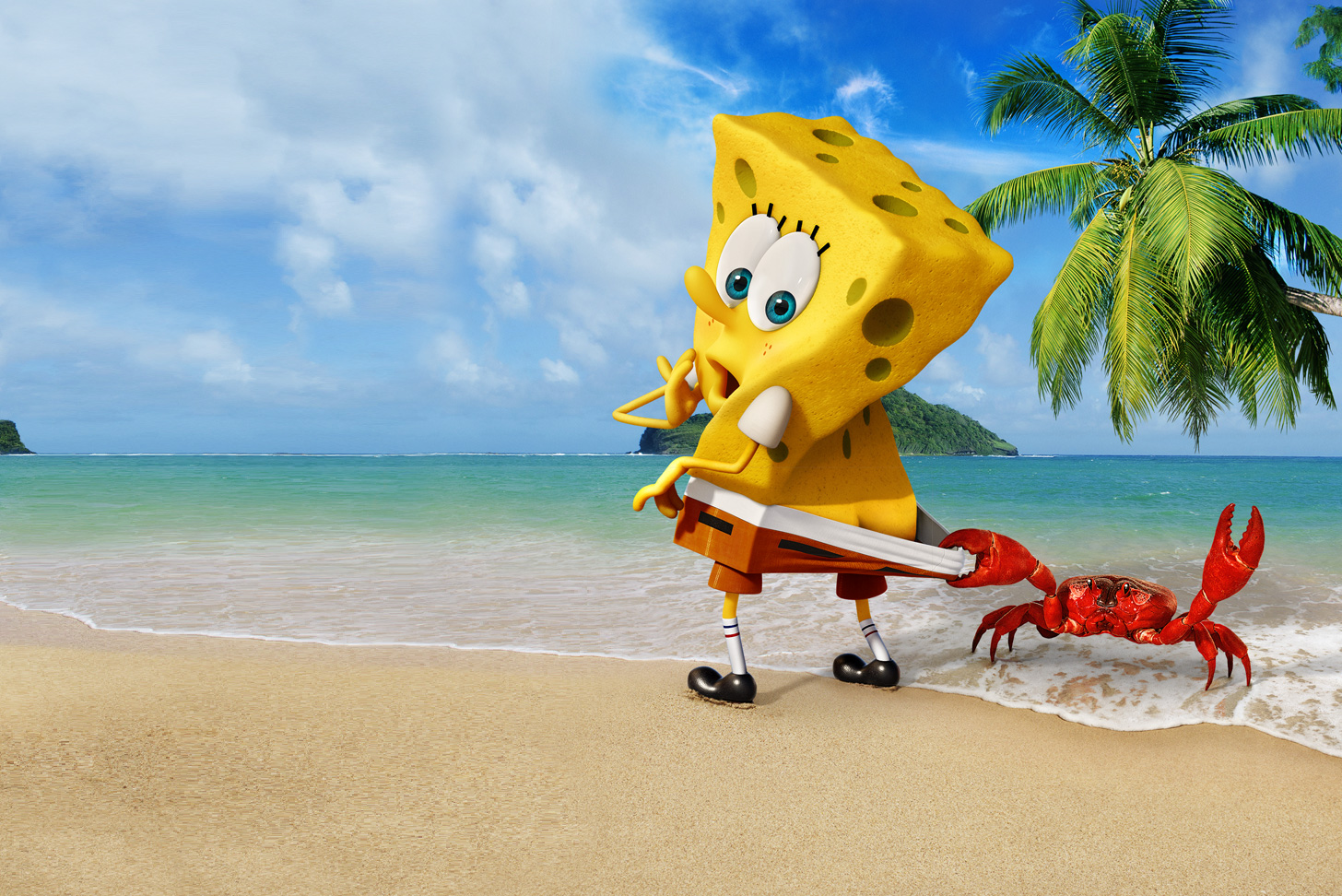 Funny Sponge Out Of Water Spongebob Wallpaper Best - Sponge Out Of Water Background - HD Wallpaper 