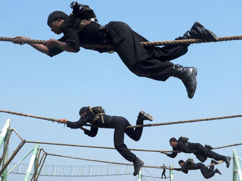 Commandos Of The National Security Guards Take Part Black Cat