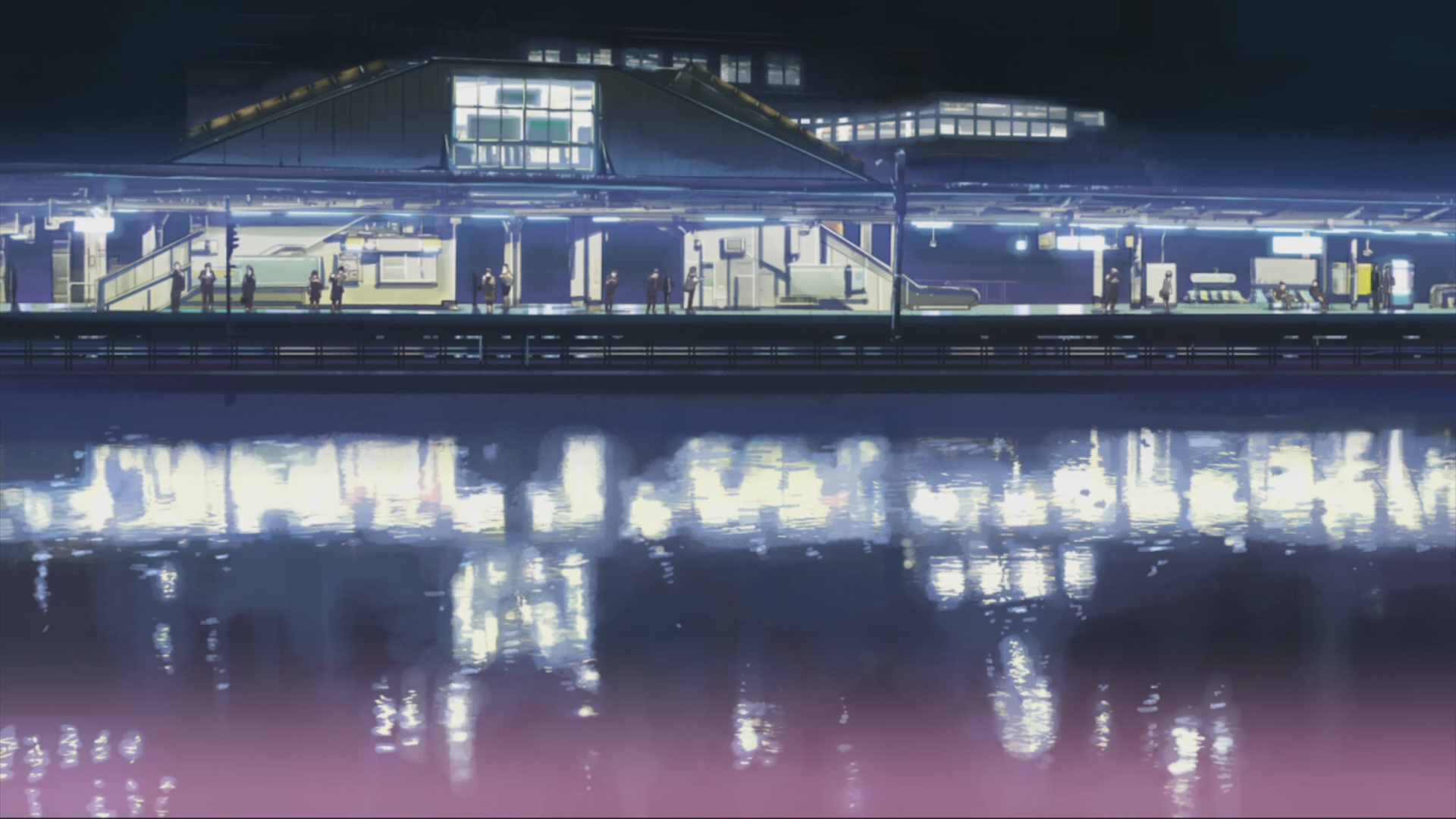 Makoto Shinkai Wallpaper - Makoto Shinkai Wallpaper Train - HD Wallpaper 
