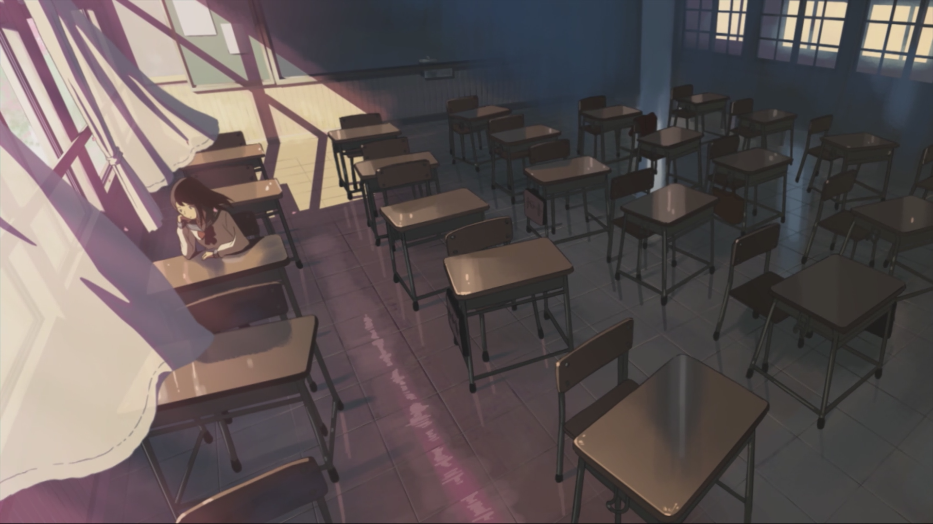 5 Cm Per Second Classroom - HD Wallpaper 