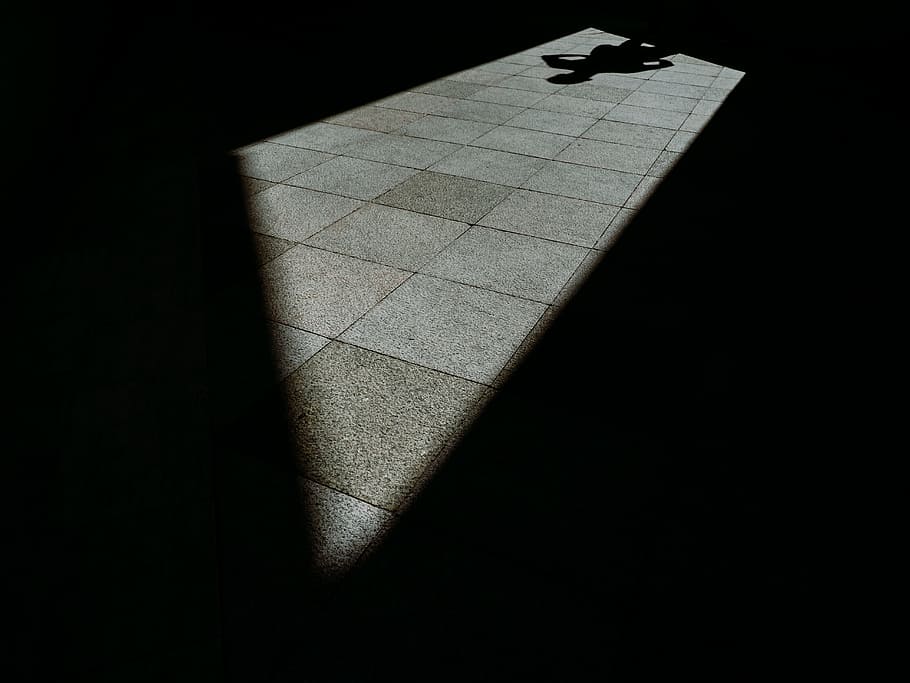Gray Pavement, Shadow, Dark, Shade, Light, Outline, - HD Wallpaper 
