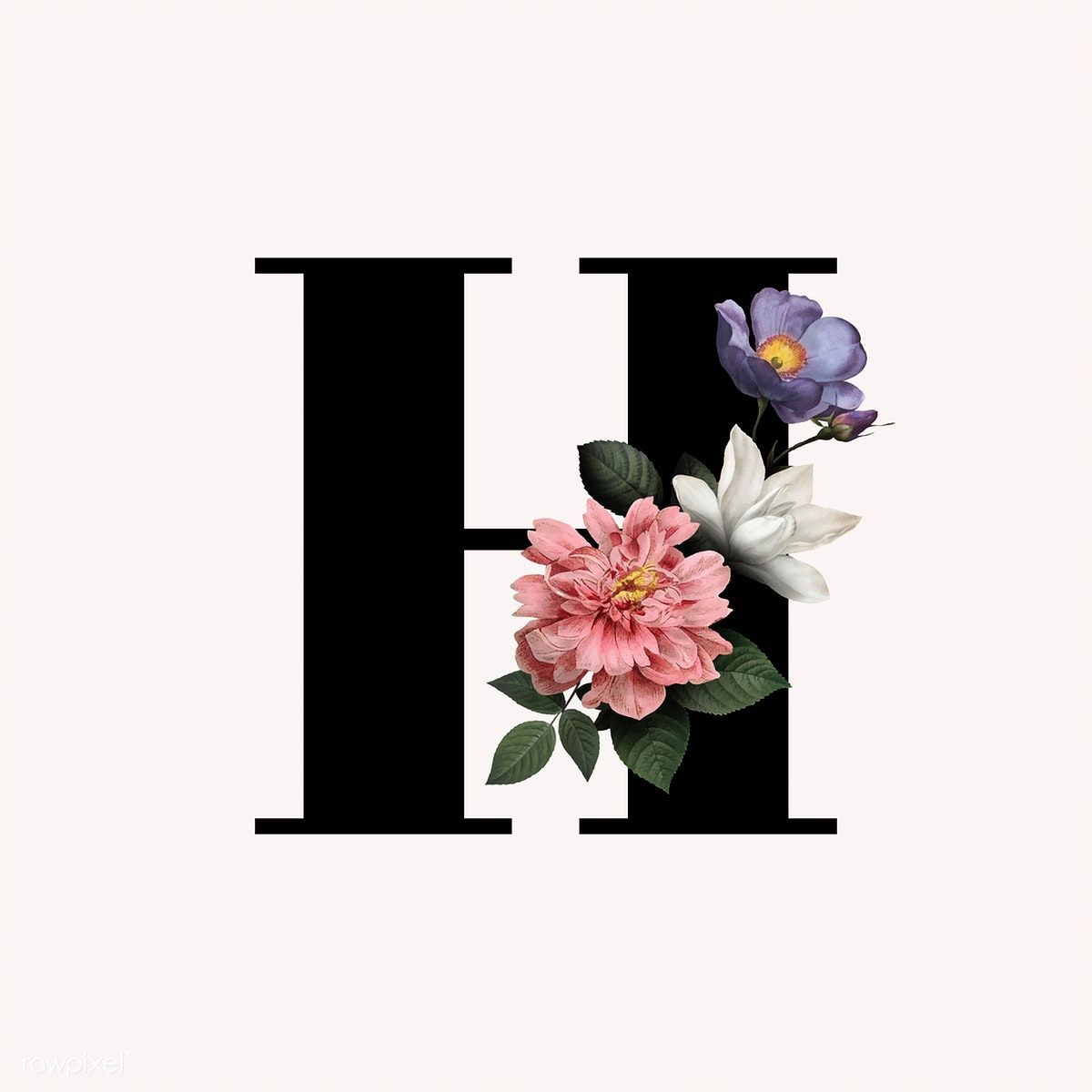 Classic And Elegant Floral Alphabet Font Letter - HD Wallpaper 