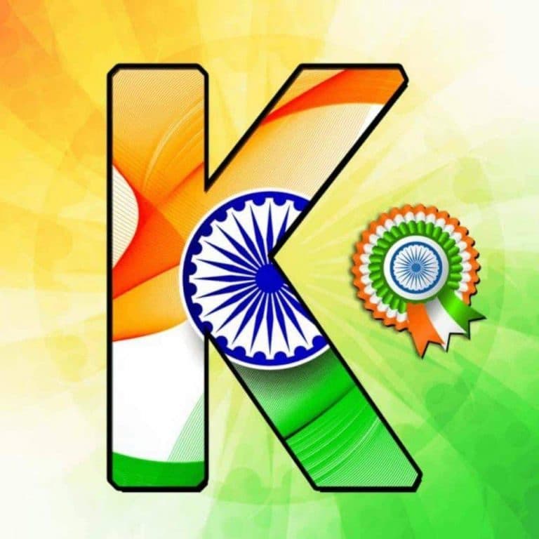 15 August Alphabet K - Indian Flag Dp - HD Wallpaper 