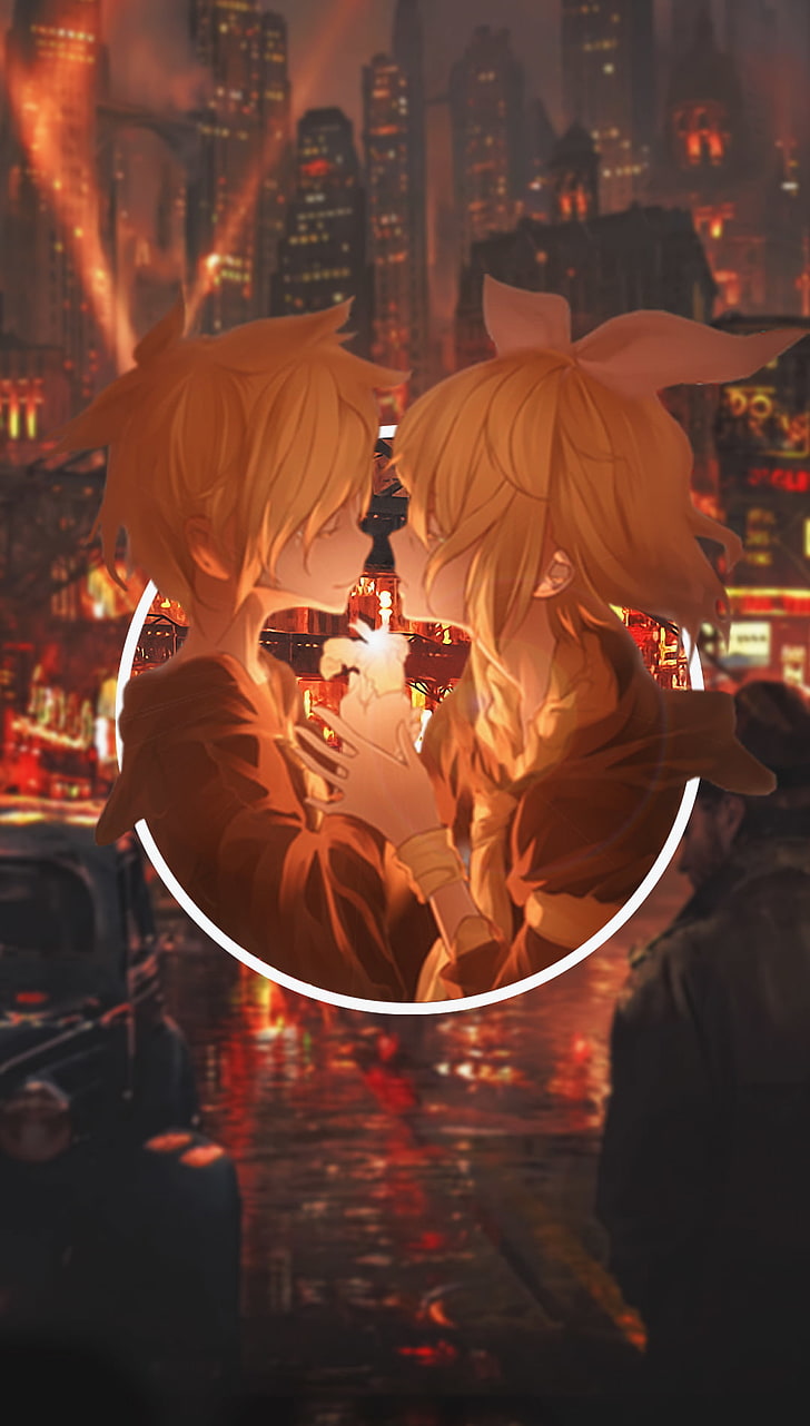 Anime, Anime Girls, Picture In Picture, Kagamine Len, - Kagamine Len Y Rin - HD Wallpaper 