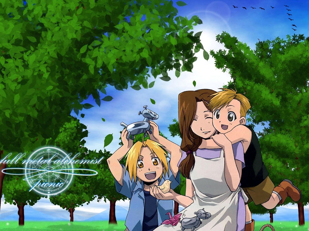 Alphonse Elric Edward Elric Edward, Alphonse & Trisha - Trisha Elric - HD Wallpaper 