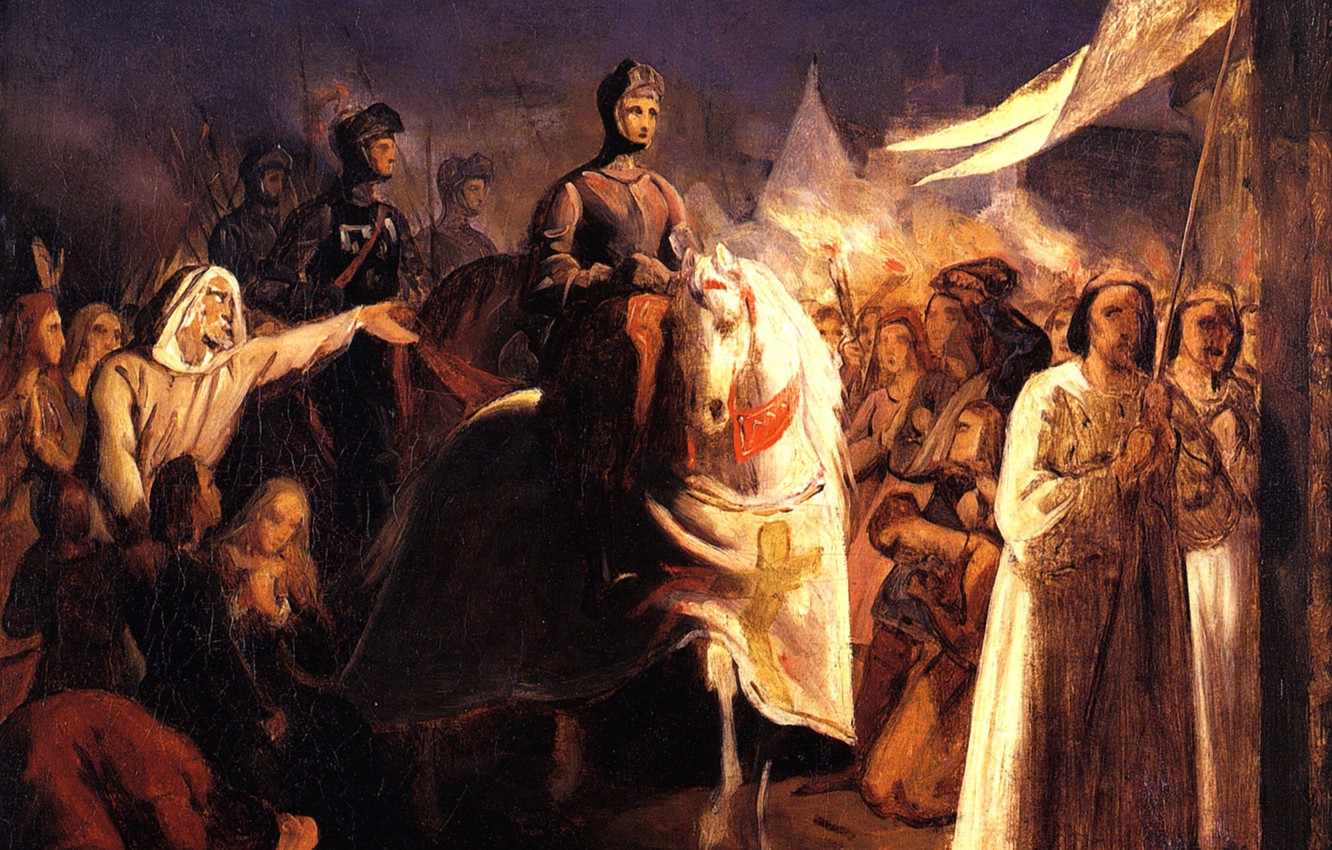 Photo Wallpaper Henri, 1420-1450, Schiffer, The Entry - Joan Of Arc Painting - HD Wallpaper 