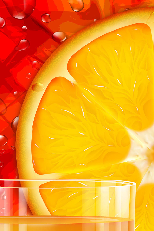 Orange Slice Iphone 4s Wallpaper Orange 640x960 Wallpaper teahub.io