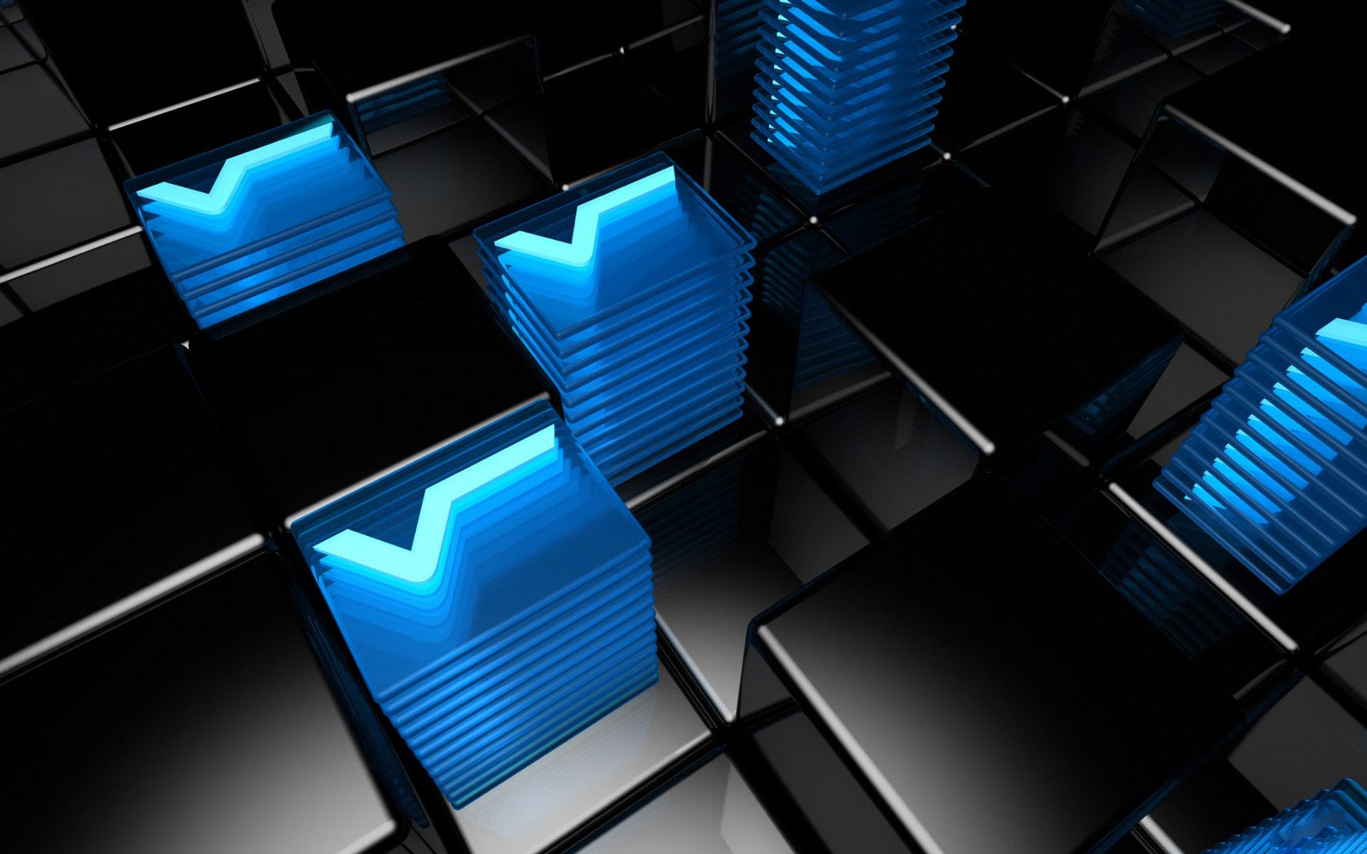 Cool Blue And Black Background - HD Wallpaper 