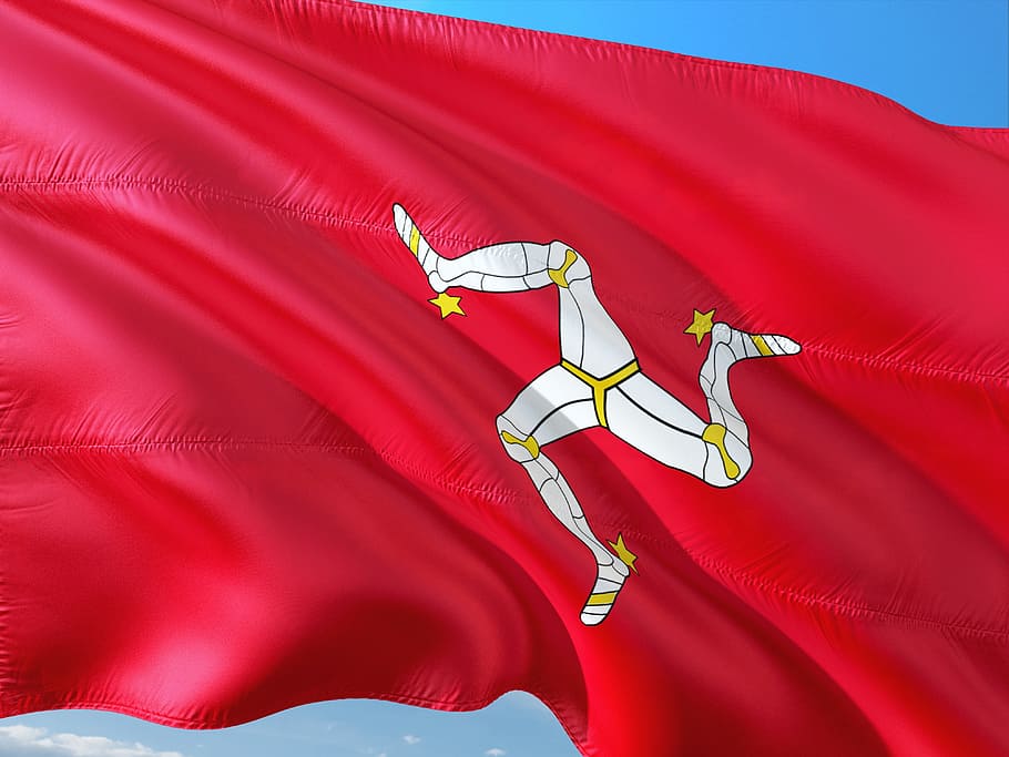 International, Flag, Isle Of Man, British Overseas - Bandera Isle Of Man - HD Wallpaper 